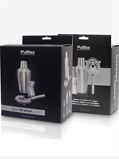SET COCKTAIL 3 PEZZI PULLTEX DOSATORE STRAINER SHAKER