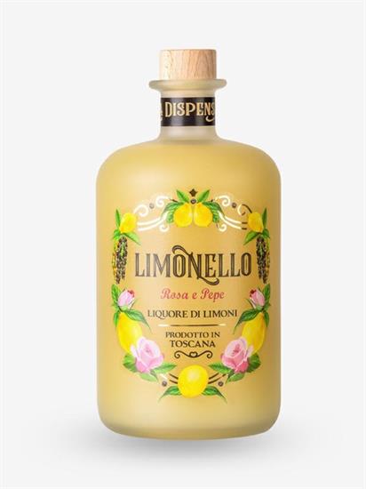 LIMONELLO LIQUORE DI LIMONI ROSA E PEPE COF.2 BICCHIERI