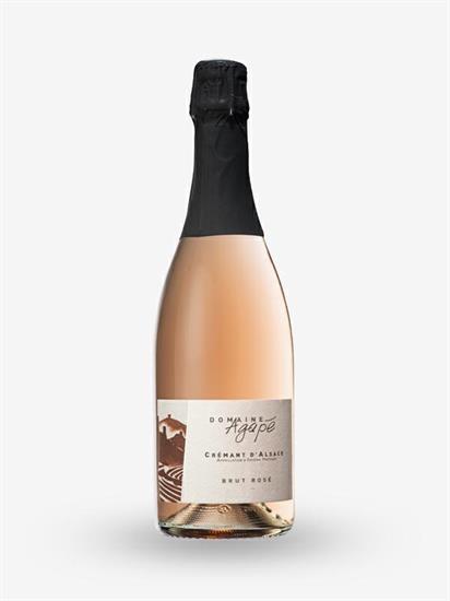 CREMANT D'ALSACE AOC BRUT ROSE' DOMAINE AGAPE' 0,750